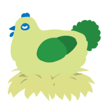 A lemon and viridian chicken
