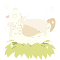 angel, a mist and honey chicken with a half-lace pattern