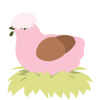 A rose and brown chicken