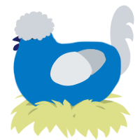 A sapphire and mist chicken