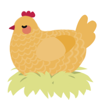 A honey chicken with a lace pattern