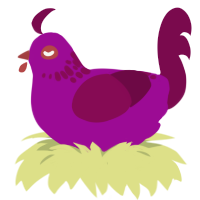 Mangosteen, a plum and wine chicken with a neck-speckle pattern