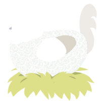 BleachedCoral, a spring and honey chicken with a double-lace pattern