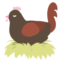A bark and russet chicken