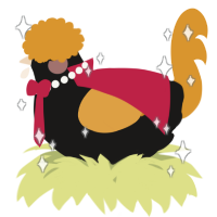 A sable and orange chicken