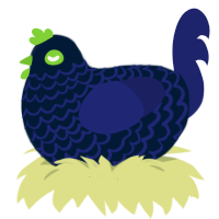 Hadalpelagic, a tumblr and navy chicken with a lace pattern