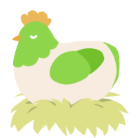 (unnamed), a cream and grass chicken with a head pattern