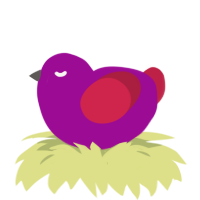 Voot Cruiser, a plum and crimson chicken