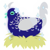 A lemon and tumblr chicken with a half-lace pattern