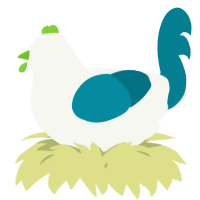 A white and sea chicken