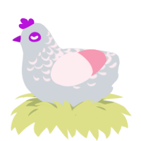 girls best friend, a mist and rose chicken with a half-lace pattern