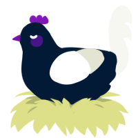 A tumblr and white chicken