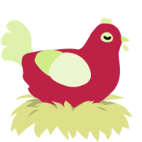 Abble, a crimson and apple chicken