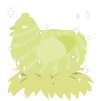 A lemon chicken with a bar pattern
