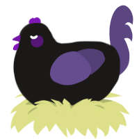 Raven Teen Titans, a sable and overcast chicken