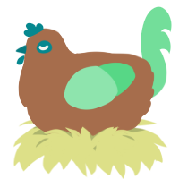 A brown and spring chicken