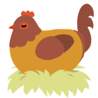 炙り, a orange and russet chicken with a head pattern