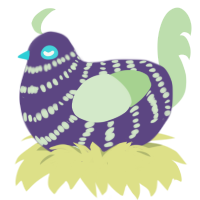 (unnamed), a overcast and gluppy chicken with a bar pattern