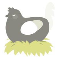 charcoal latte, a ash and white chicken