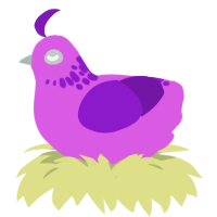 (unnamed), a orchid and violet chicken with a neck-speckle pattern