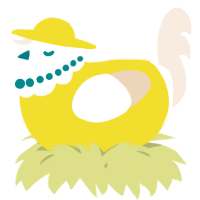 A yellow and cream chicken with a head pattern