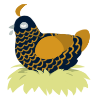EDM, a tumblr and ochre chicken with a lace pattern