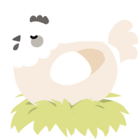 Cadbury Creame, a cream chicken with a head pattern