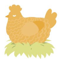 A honey chicken with a lace pattern