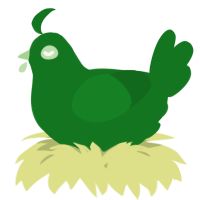 A leaf chicken