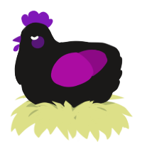 A sable and plum chicken