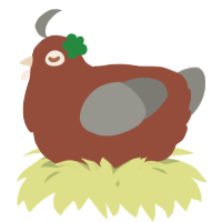 A russet and ash chicken