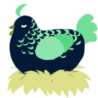 A tumblr and spring chicken with a half-lace pattern