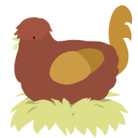 A russet and gold chicken