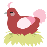 A red and rose chicken
