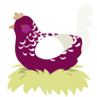 holly berry, a wine and white chicken with a half-lace pattern
