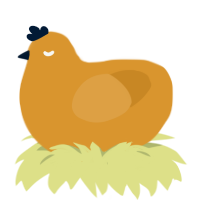A orange chicken