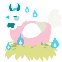 Trans Wrongs, a rose and white chicken with a head pattern