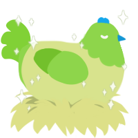 Sour Skittle, a lemon and grass chicken with a head pattern