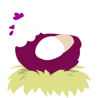 Tablecloth, a wine and cream chicken with a head pattern