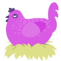 Breakfast, a orchid chicken with a half-lace pattern