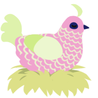 Pink Lemonade Mint, a pink and apple chicken with a lace pattern