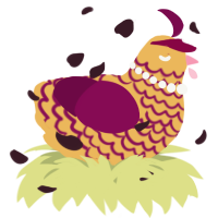 A honey and wine chicken with a lace pattern