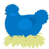A sapphire chicken