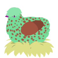 A spring and russet chicken with a speckle pattern