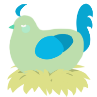 A gluppy and cerulean chicken