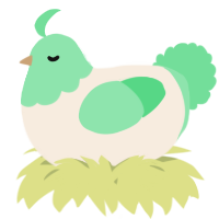 A cream and spring chicken with a head pattern
