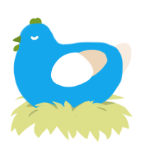 Low Poly, a sky and cream chicken