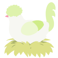 A white and apple chicken