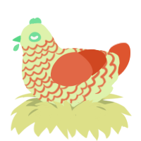 GetInto Hypnosis Mic, a apple and vermilion chicken with a lace pattern
