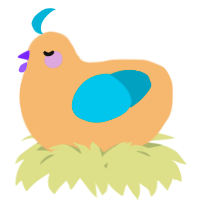 A beige and sea chicken